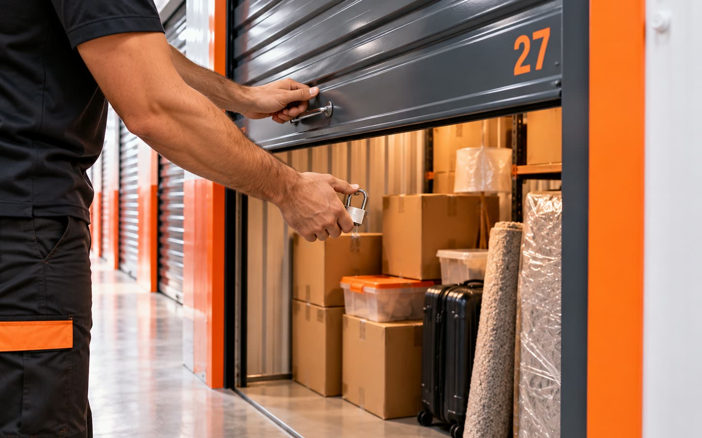 Self storage: kilitli kişisel depo odası